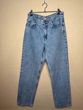 Levi Low Pro Straight Jeans Women’s 29” Waist Light Wash Blue Vintage Y2K Baggy
